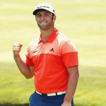 Jon Rahm im orangefarbenen Oberteil, der Farbe seiner baskischen Heimat. (Foto: Getty)