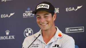 Viktor Hovland bei der Dubai Desert Classic 2022 (Quelle: Getty)