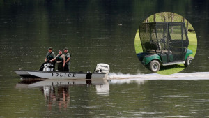 Der verunglückte Mann war mit einem solchen "Käfigwagen" auf dem Golfplatz unterwegs. (Foto: Getty/Twitter)