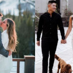 Bei Brooks Koepka und Collin Morikawa steht die Hochzeit an (Foto: Instagram.com/jenamsims und Instagram.com/katherinezhuu)