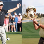 Da fliegt sogar der Schläger: Bernhard Langer freut sich über den zweiten Rang auf der PGA Tour Champions, Miguel Angel Jimenez gewinnt in Arizona. (Foto: Getty)