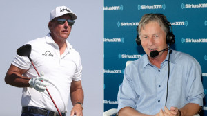 Im Schlagabtausch über die PGA Tour: Phil Mickelson und Brandel Chamblee. (Foto: Getty)