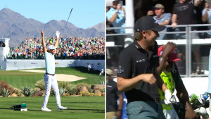 Party Pur: Ryder schafft erstes Hole-in-One, Ortiz legt nach. (Foto: Getty/ Twitter @pgatour)