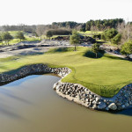 Blick in die Zukunft: Das umgebaute zehnte Grün des Süd Course von Green Eagle, später der Auftakt des neuen West Course. (Foto: Green Eagle Golf Courses)