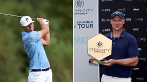 Matti Schmid mit der besten Saisonleistung beim Sieg von Shaun Norris auf der DP World Tour. (Foto: Getty)