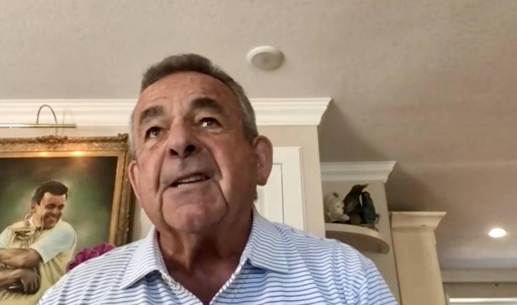 Tony Jacklin im Gespräch mit Golf Post. (Screenshot: Michael F. Basche)