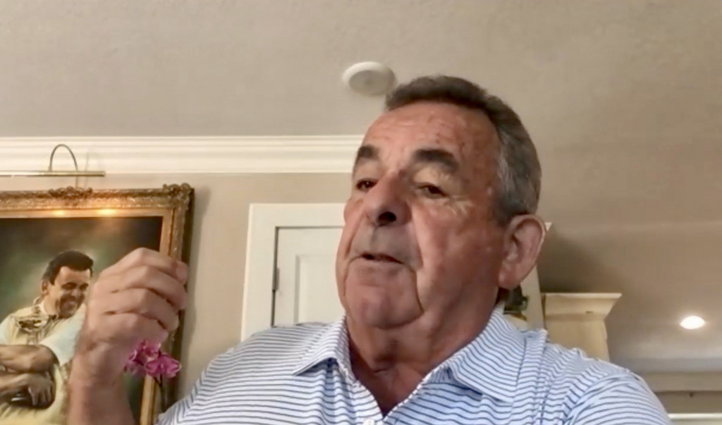 Tony Jacklin im Gespräch mit Golf Post. (Screenshot: Michael F. Basche)