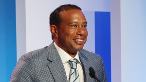 Tiger Woods bei der Zeremonie zur Aufnahme in die Hall of Fame. (Foto: Getty)