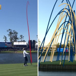 Die Windböen machen es den Spielern bei der Players Championship schwer. (Foto: Twitter/Youtube @PGATour)