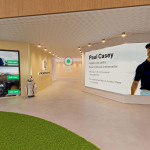 Ein erster Blick in das virtuelle Porsche-Clubhaus, in dem die Fans Paul casey Ihre Fragen stellen dürfen. (Foto: Porsche)