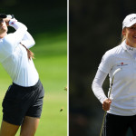 Beim Augusta National Women's Amateur nur einen Schlag auseinander: Aline Krauter (li.) und Emma Spitz (re.). (Foto: Getty)