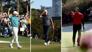 Die Zahlen zum US Masters 2022 mit Rory McIlroy, Scottie Scheffler und Tiger Woods. (Foto: Getty)