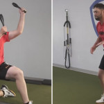 PGA-Tour-Sieger Jon Rahm bei seinem intensiven Warm-Up. (Foto: Twitter/@MyTPI)