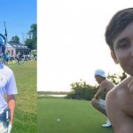 Vom Spring Break zum PGA Championship Reporter. (Foto: Instagram.com/@smyliekaufman10 & Twitter.com/@NoLayingUp)