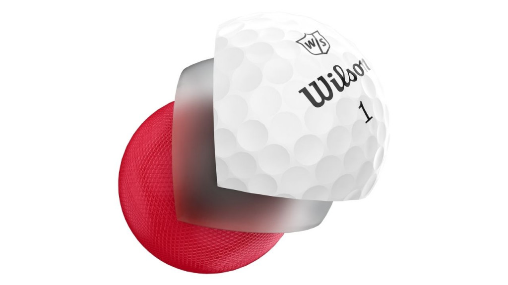 Alle drei Komponenten des Wilson Triad Golfballs haben die selbe Dichte. (Foto: Wilson)