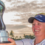 Erster Sieg auf der Ladies European Tour: die strahlende Siegerin. (Foto: Twitter/@LETgolf)