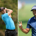 Matthias Schwab (re.) und Sebastián Muñoz beim AT&T Byron Nelson auf der PGA Tour. (Foto: Getty)