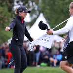 Pure Emotionen auf dem 18. Grün. Linn Grant gewinnt das Scandinavian Mixed 2022. (Foto: Getty)