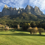 Golfplatz St Vigil Seis - Blick auf Bahn 18 und Clubhaus