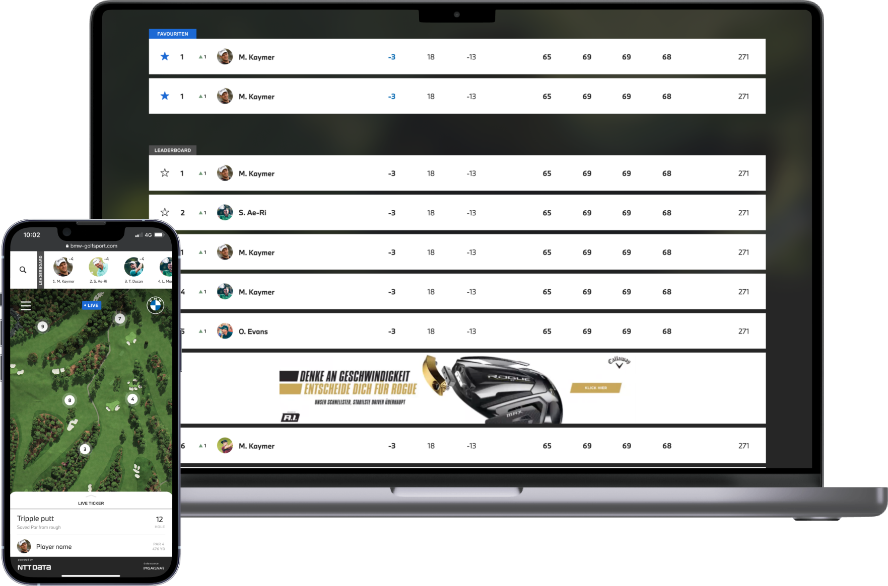 bmw golf open 2022 live stream