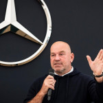 Thomas Bjorn nach dem ersten Tag der British Open 2022 bei einem Pressetermin. (Foto: Mercedes-Benz / Stefan von Stengel)