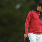 Zu früh aufgehoben: Jordan Spieth wird am 14. Grün disqualifiziert. (Foto: Getty)