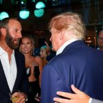 Donald Trump erschien auf der Eröffnungsfeier des dritten Events der LIV Golf Series. (Foto: NewYorkPost, Getty)