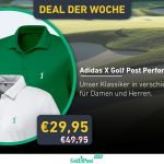 Deal der Woche: Die Adidas X Golf Post Poloshirts zum Vorteilspreis.