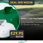 Deal der Woche: Die Adidas X Golf Post Poloshirts zum Vorteilspreis.