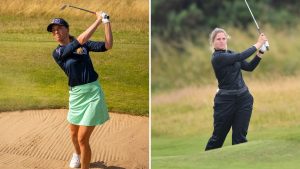 Sophia Popov und Leonie Harm starten schon früh morgens in die erste Runde der AIG Womens Open 2022. (Fotos: Getty)