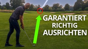 Lukas von Birdietrain zeigt einen einfachen Trick, wie man sich nie wieder falsch ausrichtet. (Foto: YouTube)