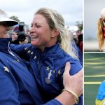Die Vize-Kapitäninnen für Team Europa beim Solheim Cup 2023: Laura Davies, Anna Nordqvist, Caroline Martens. (Foto: Getty)