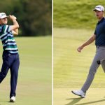 Während Yannik Paul (li.) den besten deutschen Start auf der DP World Tour erwischte, eröffnete der Däne Rasmus Hojgaard (re.) das Turnier mit geteiltem Platzrekord. (Fotos: Getty)
