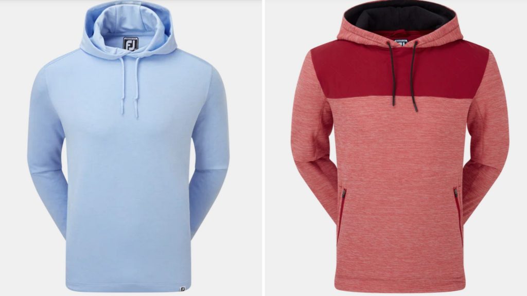 Der Hoodie von Footjoy in leicht (li.) und warm (re.). (Foto: Footjoy)