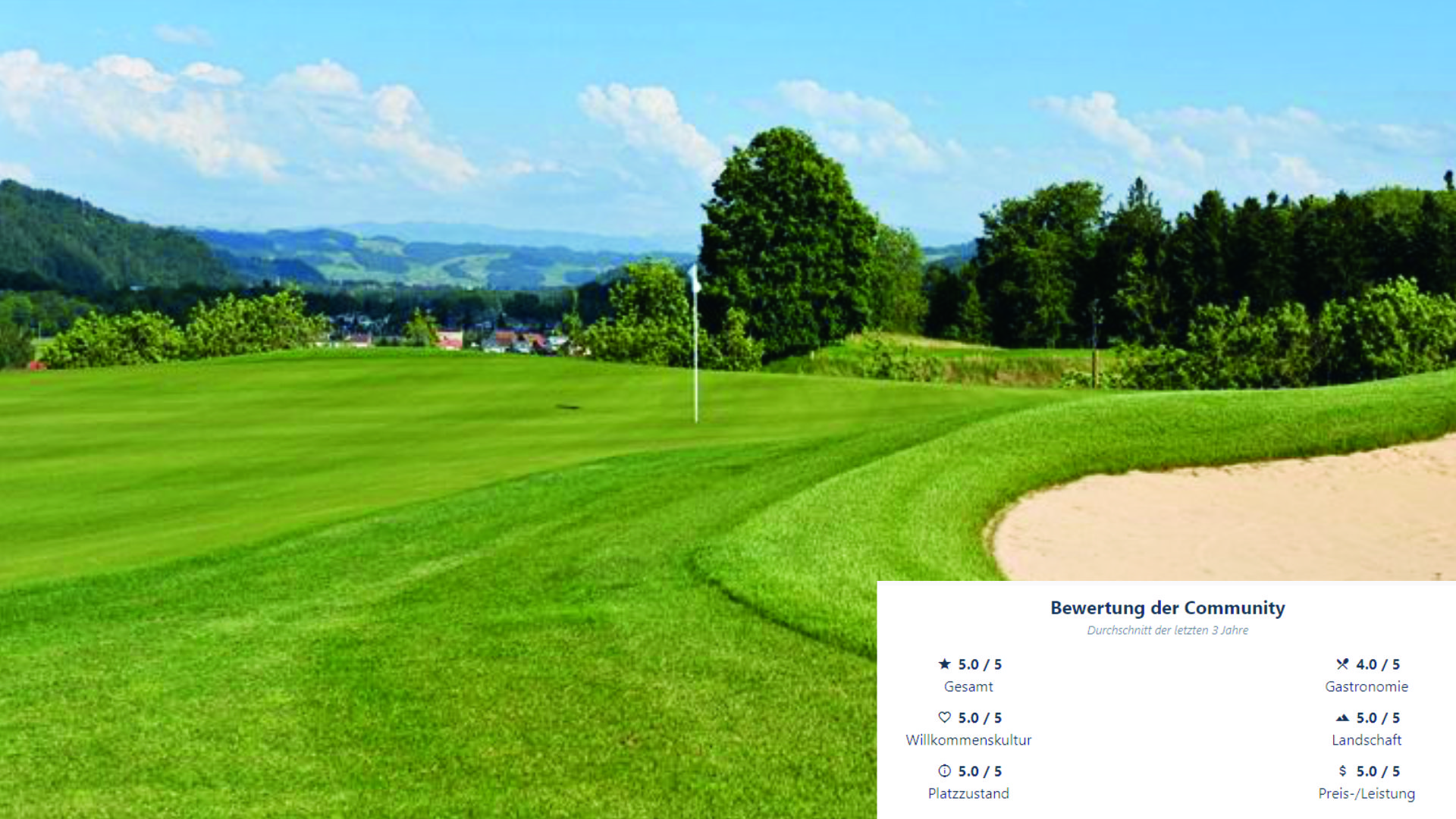 Golf Emmental landet auf Platz 1 der besten Golfclubs. (Foto: Golf Emmental)