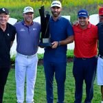 Greg Norman und Dustin Johnsons Team "4 Aces" beim LIV Golf Event in Chicago. (Foto: Getty)