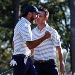 Max Homa und Billy Horschel gewinnen ihr Match an Tag 2 des Presidents Cup 2022. (Foto: Getty)