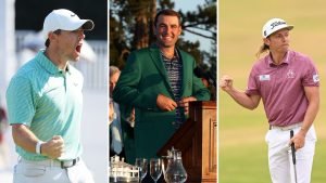 Können zum "Spieler des Jahres" der PGA Tour gewählt werden: Rory McIlroy (links), Scottie Scheffler (Mitte) und Cameron Smith. (Foto: Getty)