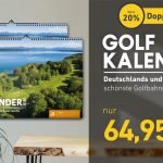 Den Golfkalender 2023 jetzt im Doppelpack bestellen und 20% sparen.