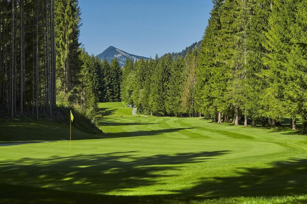 Die 17. Bahn im Golfclub Kössen-Kaiserwinkel. (Foto: GC Kössen-Kaiserwinkel)