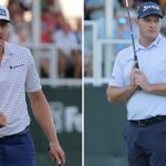 Mackenzie Hughes (li.) schlägt Sepp Straka (re.) am zweiten Playoff-Loch bei der Sanderson Farms Championship. (Fotos: Getty)