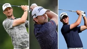 In der Top 10: Sebastian Heisele, Nicolai von Dellingshausen und Hurly Long (v.l.). (Foto: Getty)