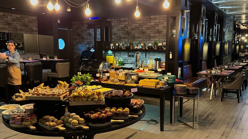 Das Frühstücksbuffet im Pestana CR7 Lissabon. (Quelle: Golf Post)