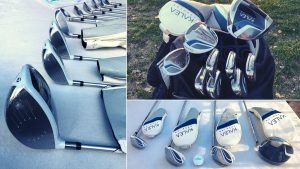 Die TaylorMade Kalea Premier Serie umfasst einen kompletten Schlägersatz, der speziell auf Golferinnen abgestimmt ist. (Fotos: Melanie Oltersdorf)