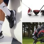 Die fünf beliebtesten Artikel der Kategorie Equipment. (Foto: Puma, Motocaddy, Taylormade)