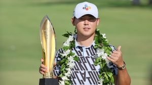 Si Woo Kim feiert in Hawaii seinen vierten Titel auf der PGA Tour. (Foto: Getty)