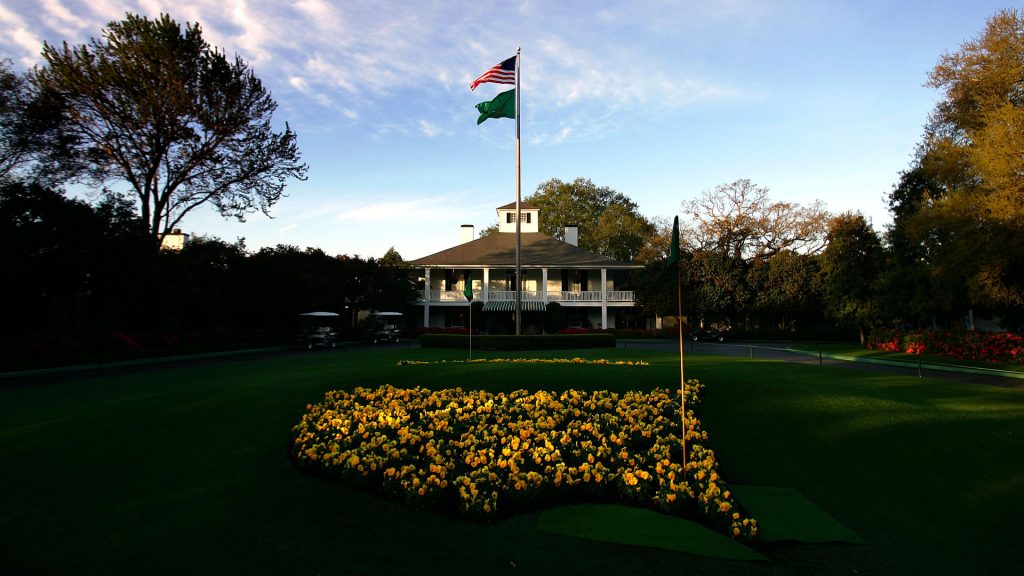 Das bekannte Clubhaus des Augusta National Golf Club.