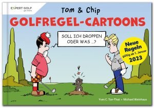 Der Golfregel-Cartoon mit Tom und Chip. (Bild: Yves C. Ton-That und Michael Weinhaus)