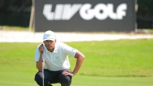 Sebastian Munoz aus dem Torque GC am ersten Tag der LIV Golf League in Tucson. (Foto: Getty)