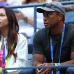 Tiger Woods und Erica Herman bei der US Open im Tennis 2022. (Foto: Getty)